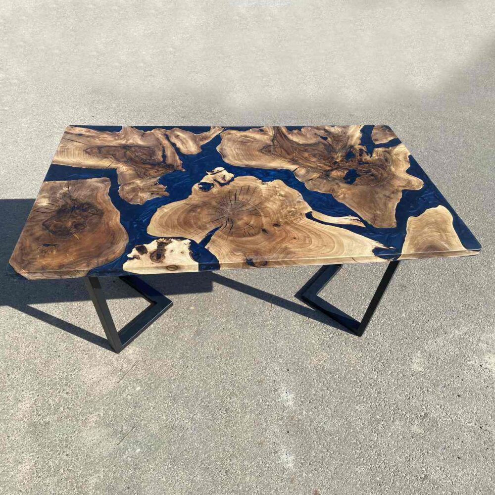 Stół konsolowy z litego drewna korzenia drzewa tekowego