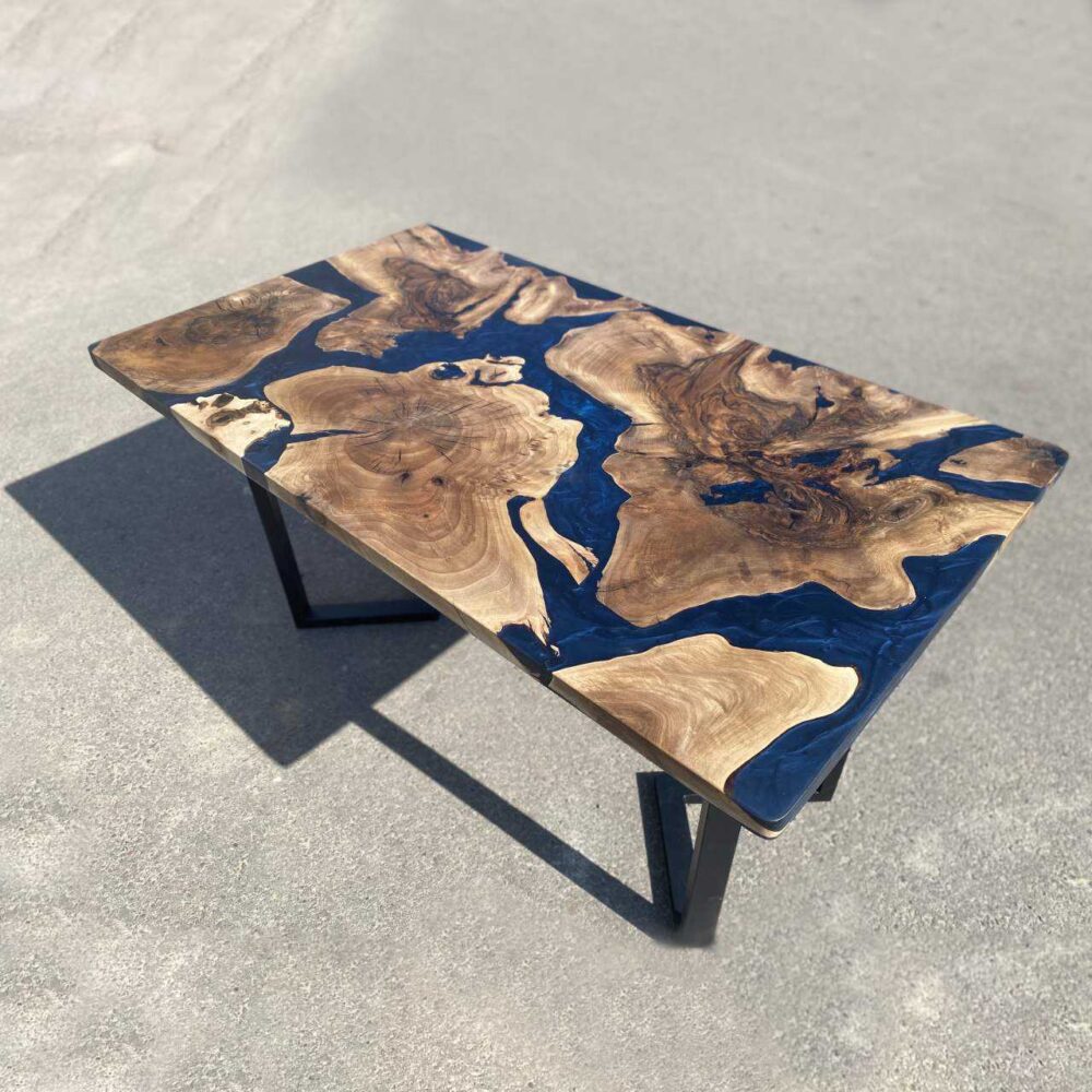 Stół konsolowy z litego drewna korzenia drzewa tekowego - Image 2